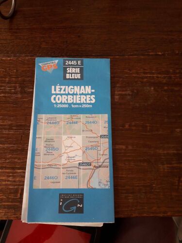 Institut Géographique National. Lezignan Corbiere 3445 E Gps