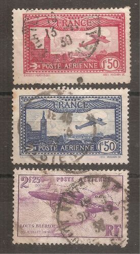 Pa 5 6 Et 7 (1930) Postes Aériennes Oblitérées Défectueuses (Cote 13,9e) (9756)