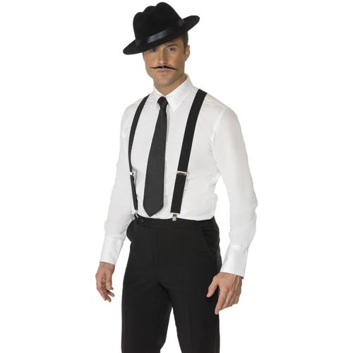 Bretelles Noires Adulte Taille Unique