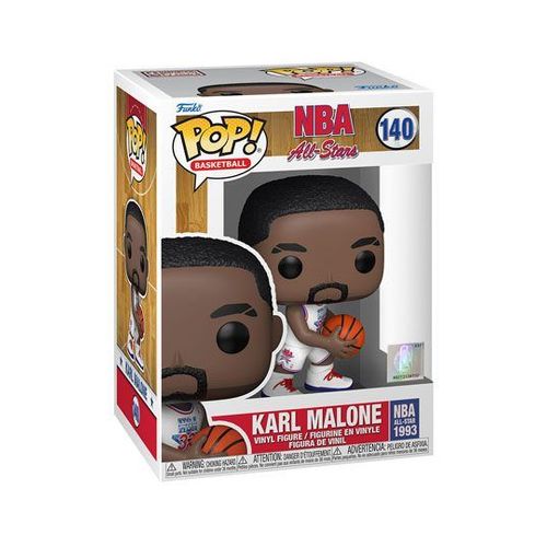 Nba Legends Pop! Basketball Vinyl Figurine Karl Malone (White All Star Uni 1993) 9 Cm