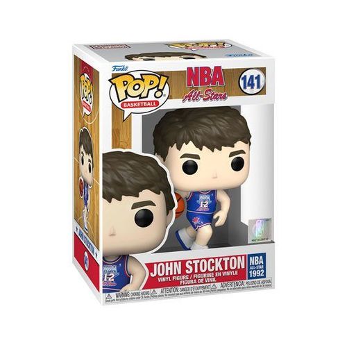 Nba Legends Pop! Basketball Vinyl Figurine John Stockton (Blue All Star Uni 1992) 9 Cm