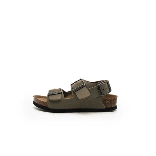 Sandales Birkenstock Milano Enfant Terre Faded Khaki Veg Birkibuc