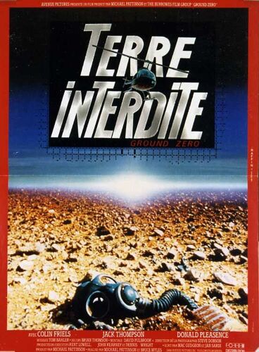 Terre Interdite / Ground Zero - 1987 - Donald Pleasence - 116x158 Cm - Affiche Cinema Originale