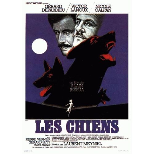 Les Chiens - 1976 - Gérard Depardieu - 116x158 Cm - Affiche Cinema Originale