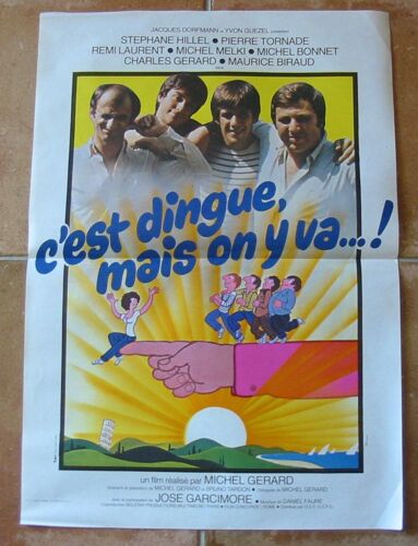 C'est Dingue Mais On Y Va ¿! - Michel Legrand - 116x158 Cm - Affiche Cinema Originale