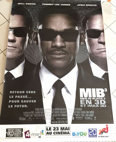 Men In Black 3 - Will Smith - Abribus - 120x175 Cm - Affiche / Poster Envoi En Tube