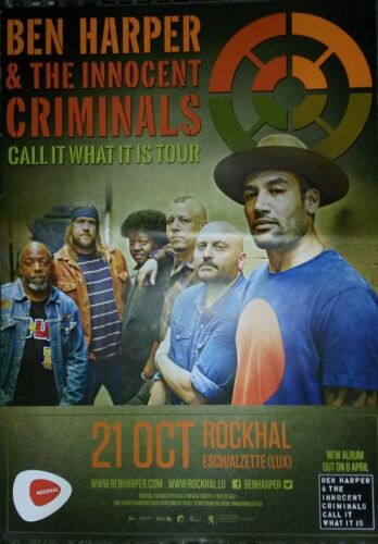 Ben Harper - Call It What It Is Tour - Affiche / Poster Envoi En Tube - 60x80 Cm