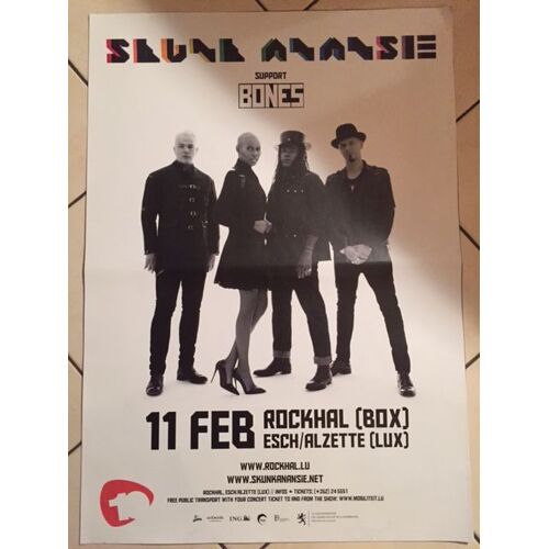 Skunk Anansie - 2016 - Affiche / Poster Envoi En Tube - 60x80 Cm