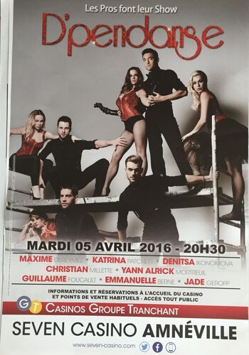 D'pendanse - Danse - Affiche / Poster Envoi En Tube - 40x60 Cm