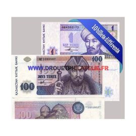 Kazakhstan 10 Billets De Banque Differents
