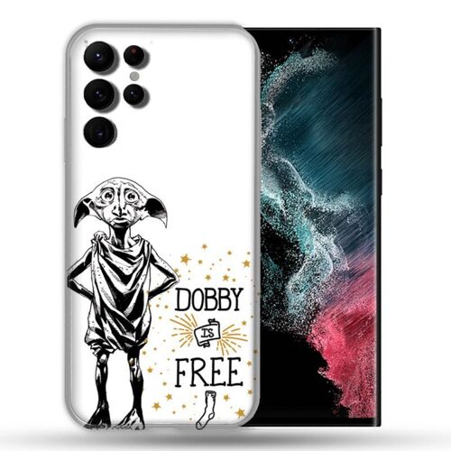 Coque Compatible Magsafe Pour Samsung Galaxy S22 Ultra Harry Potter Dobby Free Blanc