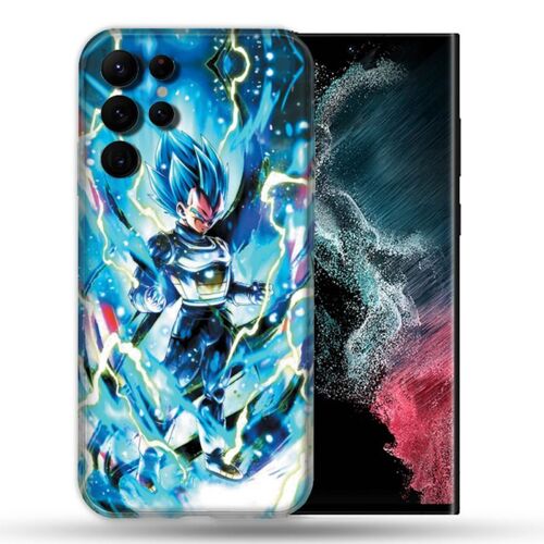 Coque compatible Magsafe Pour Samsung Galaxy S22 Ultra Manga Dragon Ball Vegeta Bleu