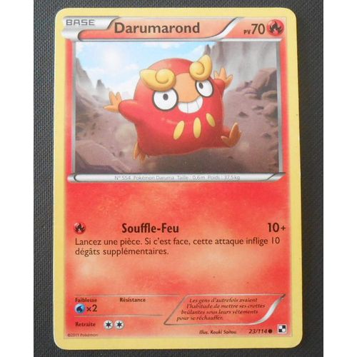 Pokémon - Darumarond - Noir & Blanc 23/114