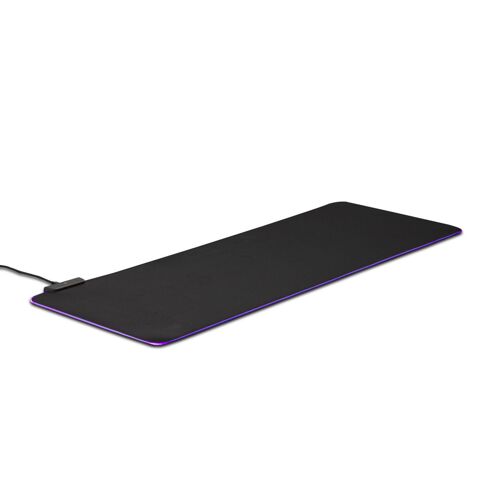 DUTCH ORIGINALS Tapis de souris gaming xxl avec led, 300x800 mm, tapis de souris geant pour gamer, grand tapis souris antiderapant 12 modes de réglage
