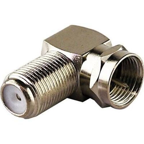 Schwaiger WAD8321531 Adaptateur coudé Schwaiger WAD8321531 F mâle vers F femelle SAT Schwaiger