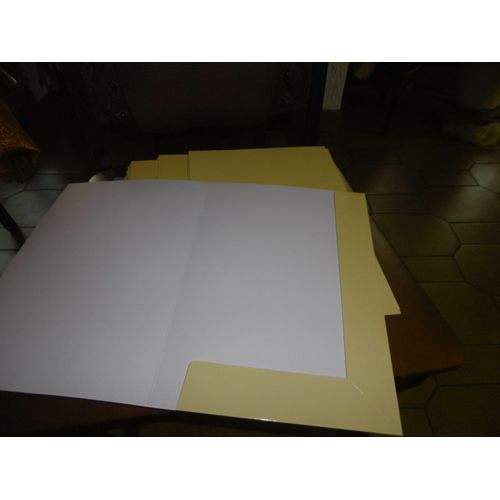 Chemises 2 Rabats Carte 250grs Flash Chronolux Cheval Ordex 40700 Paquet De 10 Jaune Canari