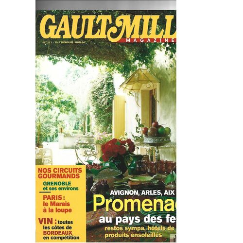 Gault Millau Magazine N° 317-Avignon, Arles,Aix Promenade Au Pays Des Festivals