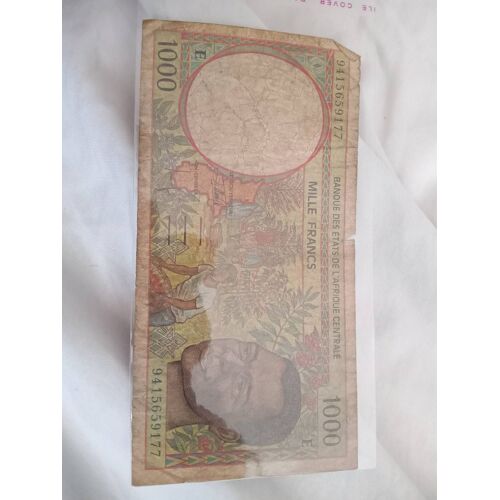 Billet Mille Francs Cameroun