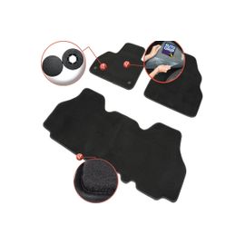 Tapis Auto / Voiture - Sur Mesure Pour Renault Kangoo 2 (De 02/2008 À 2018) - 3 Pièces - Gamme Luxe