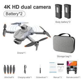 Drone Pliable K90 Max - 4k Hd Sans Balais Évitement D'obstacles À 360 Degrés -Gris-Ekasn