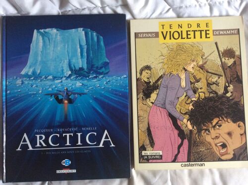 Lot De Bd  Artica Dix Mille Ans Sous Les Glaces   Livre 2  Tendre Violette   Bd En N&b De 139 Pages 