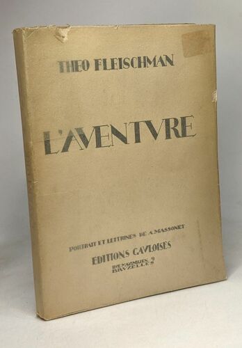 L'aventure --- Portrait Et Lettrines De A. Massonet