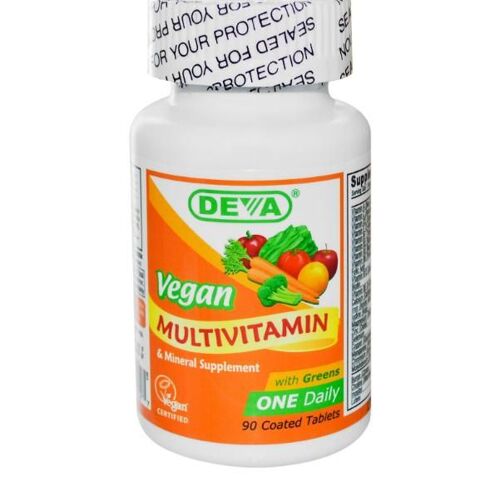 Supplément De Multivitamine Et De Minéraux, Vegan, Deva, 90 Comprimés 