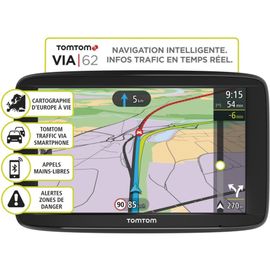 TomTom VIA 62 - Navigateur GPS - automobile 6" grand écran