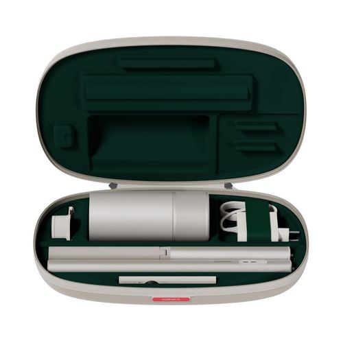 Pack Vidéoprojecteur XGIMI MoGo 3 Pro Beige + pied nomade avec batterie intégrée 20 000 mAh + filtre optique créatif + valise de transport