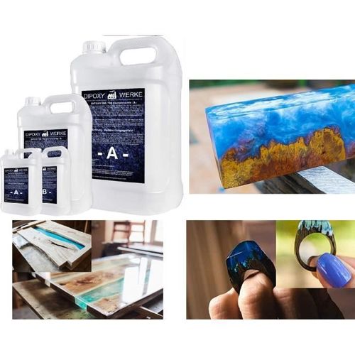 Resine Epoxy 4,5kg Transparente Bois Table River Metal Résine Époxy Cristalline 2k Qualité Supérieure Dipoxy-2k-700 Cristalline