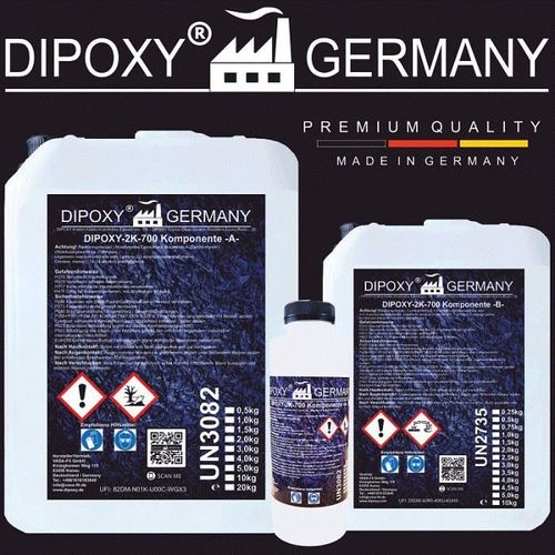 Resine Epoxy 9kg Transparente Bois Table River Metal Résine Époxy Cristalline 2k Qualité Supérieure Dipoxy-2k-700 Cristalline