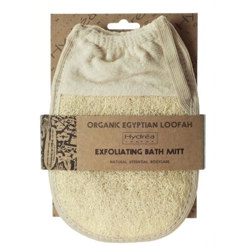 Hydrea London Organique Égyptien Loofah Exfoliant Bain Pad Gant Avec Manchette Lmt4 