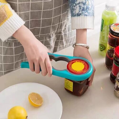 Ouvre-Bocal Clé À Prise Facile 4 En 1, Pratique, Économiser La Force, Ouvre-Bouteille De Bière, Couvercle, Outils De Torsion, Gadgets De Cuisine Portables
