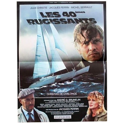 Les Quarantiemes Rugissants / Les 40emes Rugissants - Véritable Affiche De Cinéma Pliée - Format 40x60 Cm - De Christian De Chalonge Avec  Jacques Perrin, Julie Christie, Michel Serrault - 1982 
