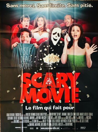 Scary Movie - Affiche Originale De Cinéma - Format 120x160 Cm - Un Film De Keenen Ivory Wayans Avec Jon Abrahams, Carmen Electra, Shannon Elizabeth, Anna Faris, Marlon Wayans - Année 2000