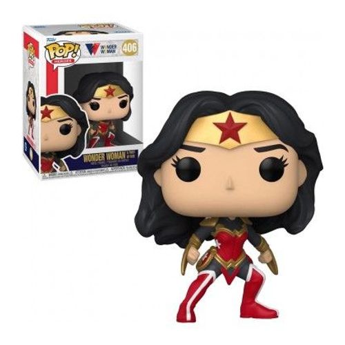 Figurine Funko Pop! N°406 - Wonder Woman 80 Th - Wonder Woman "Un Coup Du Sort"