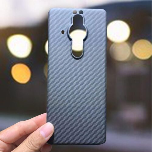 Coque de protection en Fiber de carbone pour Sony Xperia Pro I, Ultra-mince et Ultra-léger, Anti-traces de doigts, G4I8