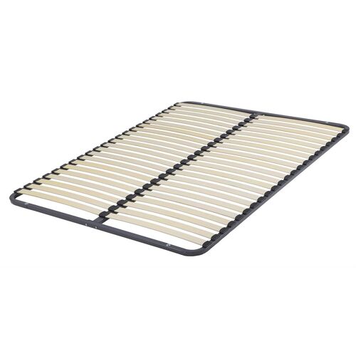 Cadre à lattes 2x22 à assembler 160x200 métallique