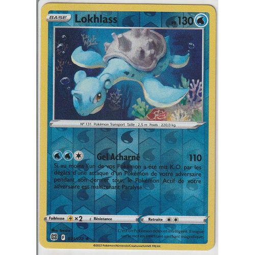 Carte Pokemon - Lokhlass - 031/172 - Holo-Reverse - Épée Et Bouclier 9 - Stars Etincelantes - Eb9 - Vf