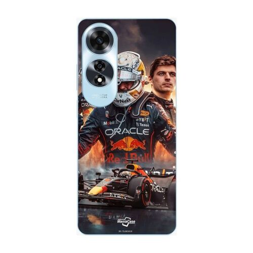 Coque Oppo A60 Max Verstappen F1 Art Wallpaper