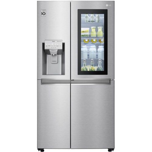 Réfrigérateur-congélateur LG GSK6876SC - côte à côte avec distributeur d'eau, distributeur de glaçons - WiFi - 91.2x73.8x179 cm (lxpxh) - 625 litres - classe F - INOX PRO