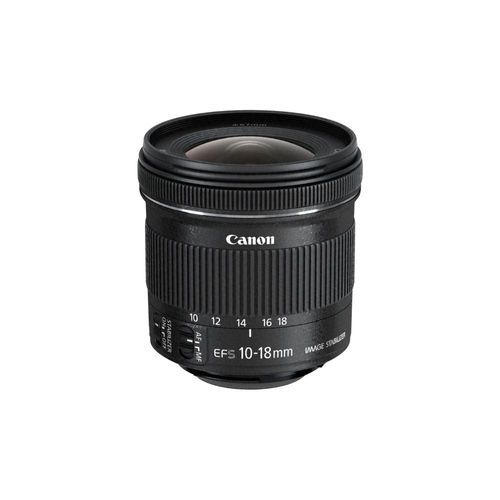 Objectif Canon EF-S - Fonction Grand angle - 10 mm - 18 mm - f/4.5-5.6 IS STM - Canon EF/EF-S - pour EOS 100, 1200, 650, 70, 700, Kiss X6i, Kiss X7, Kiss X70, Kiss X7i, Rebel SL1, Rebel T5i