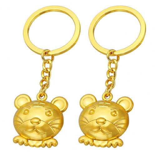 Pendentif Décoratif Polyvalent Mignon De Sac, 2 Pièces, 2022, Dessin Animé De Tigre Porte-Bonheur, Jouet Pour Clé De Voiture