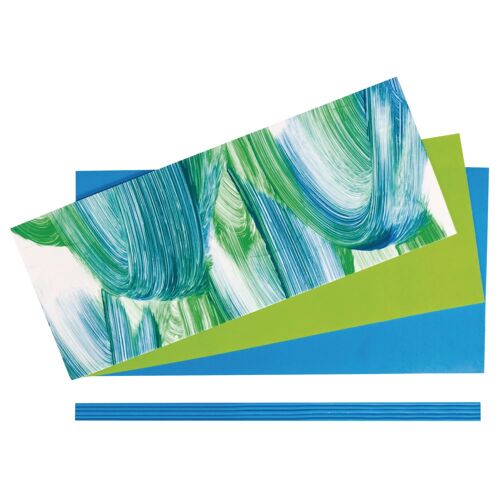 Kit: Cire À Décorer, Bleu / Vert, Couleurs Assorties, 1 Set