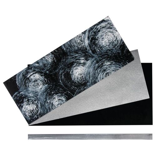 Kit: Cire À Décorer Deuil, Noir / Argent, Couleurs Assorties, 1 Set