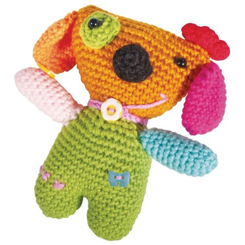 Kit: Chien Crocheté, 12cm, Boîte 1 Pce.