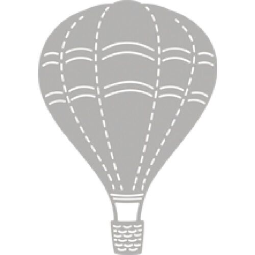 Pochoir À Estamper: Hot Air Balloon, 5,5x7,8cm, 1 Pce.