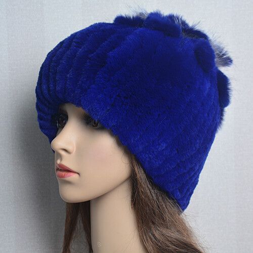 Bonnet En Fourrure De Lapin Rex Naturelle Pour Femme,Chapeau De Luxe,Chaud,Russie,Bon Artificiel Astique,