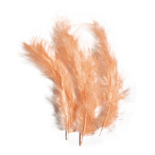 Plume Duvetée Abricot 10-15 Cm 15 Pièces