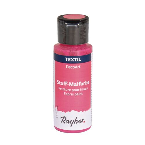 Peinture Pour Tissus, Hot - Pink, Flacon 59ml
